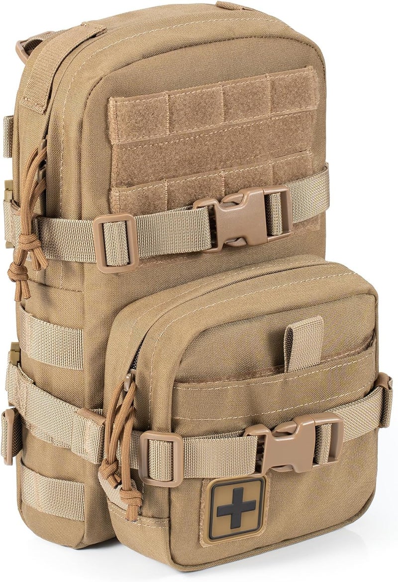 CLTAC Tactical Small MOLLE Hydration Pack Outdoor Water Bladder Carrier Pack for Vest Backpack - Image 1